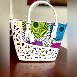 African print handbag